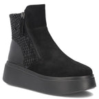 Women's leather ankle boots on a black platform Filippo DBT8077/26
