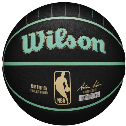 Wilson NBA Team City Collector Charlotte Hornets Ball WZ4016404ID basketball Accessories/Balls/Basketball Your Sports Performance
