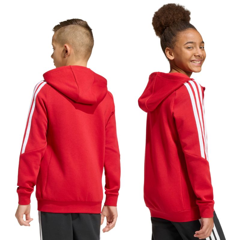 adidas Tiro 26 League Sweat Full Zip Hoodie for Kids Red KF9101