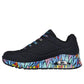 Skechers women's sneakers UNO RAVAGED LOVE 177918 BKMT Skechers