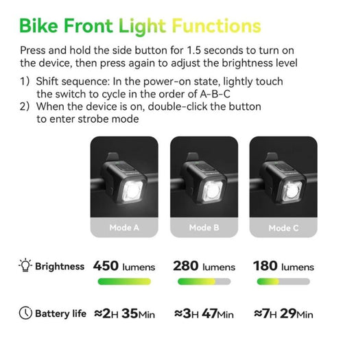 Rockbros bicycle bell with light 2 in 1 black Rockbros/Akcesoria Rowerowe/Dzwonki Your Sports Performance