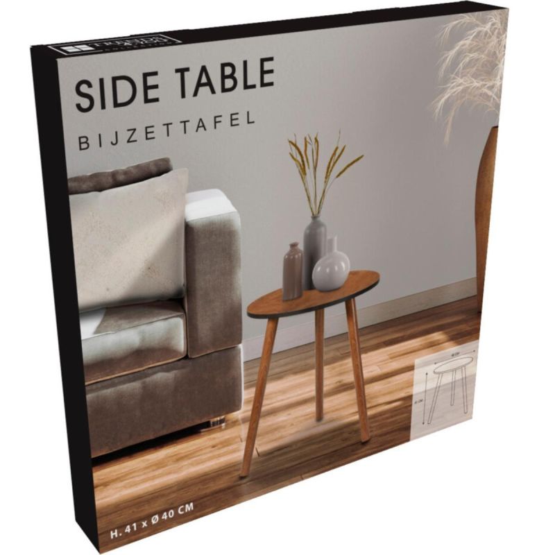COFFEE TABLE 40x40x41CM WOODEN TABLETOP Home and Garden/Equipment Your Sports Performance