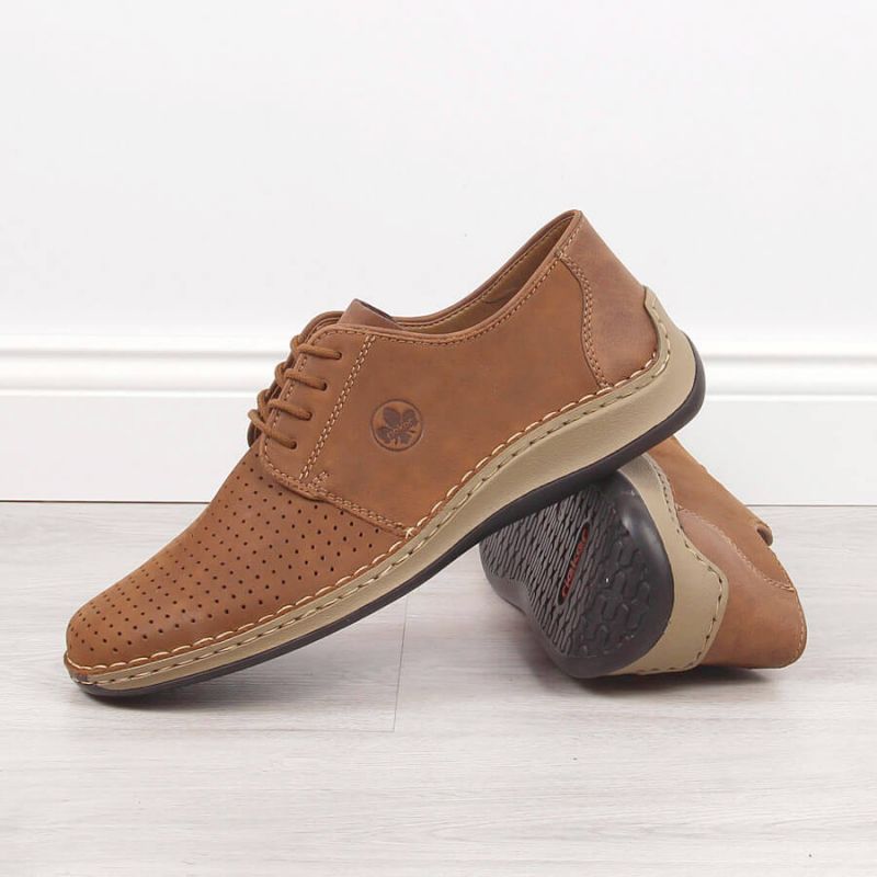 Rieker M RKR528 brown openwork leather shoes Footwear/Lifestyle Your Sports Performance