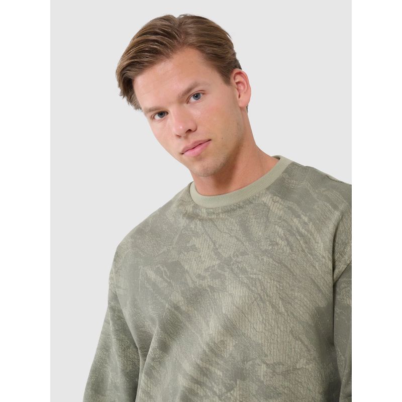 Men's sweatshirt without zipper, without hood, 4F 4FWSS25TSWSM1582-44A *Kategoria tymczasowa Your Sports Performance
