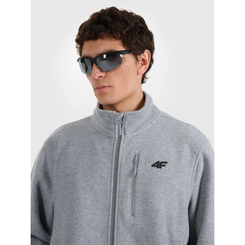 Men’s Regular-Fit Fleece Jacket with Stand-Up Collar 4F 4FRMM00TFLEM435-27M