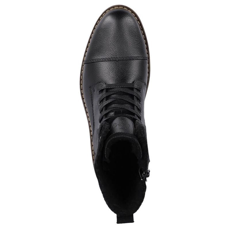 Leather boots insulated with wool Rieker M RKR296A black Footwear/Outdoor/Rieker Your Sports Performance