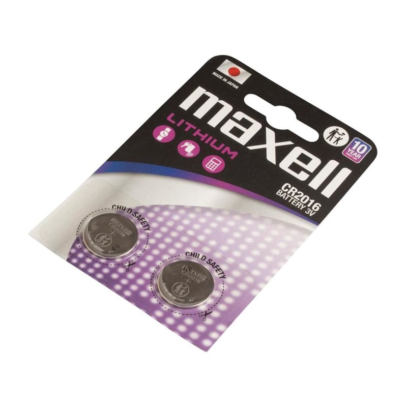 MAXELL Lithium battery LITHIUM CR2016 2 pcs. 3V Baterie, akumulatorki i ładowarki/Baterie Your Sports Performance