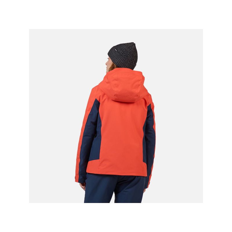Women's ROSSIGNOL W VELIKA INSULATED JKT ski jacket, orange