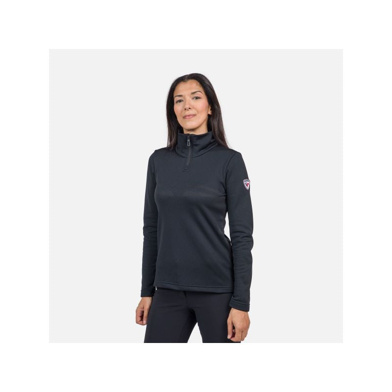 Rossignol W Resort 1/2 Zip T-shirt black Import z PMSport Your Sports Performance