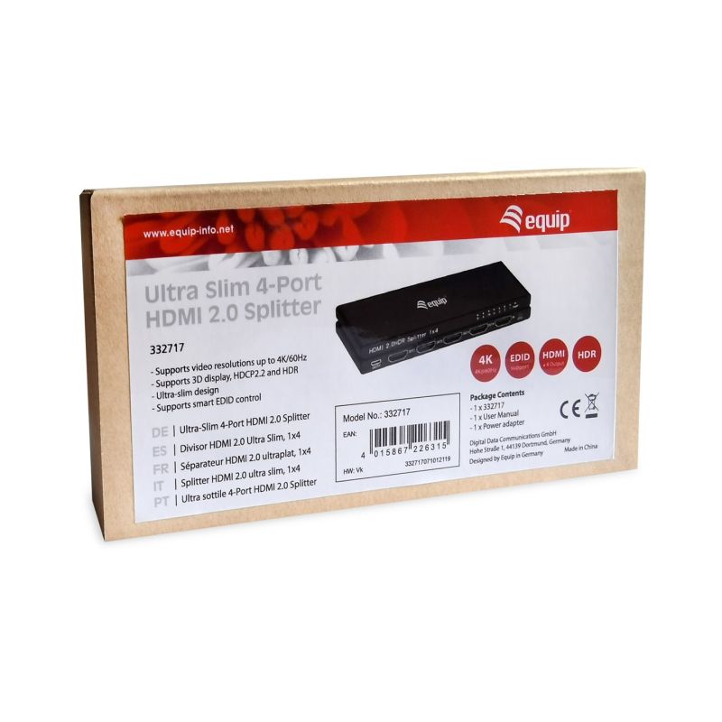 Equipment HDMI Video Splitter 4x HDMI (332717) Kable i adaptery/Kable HDMI Your Sports Performance