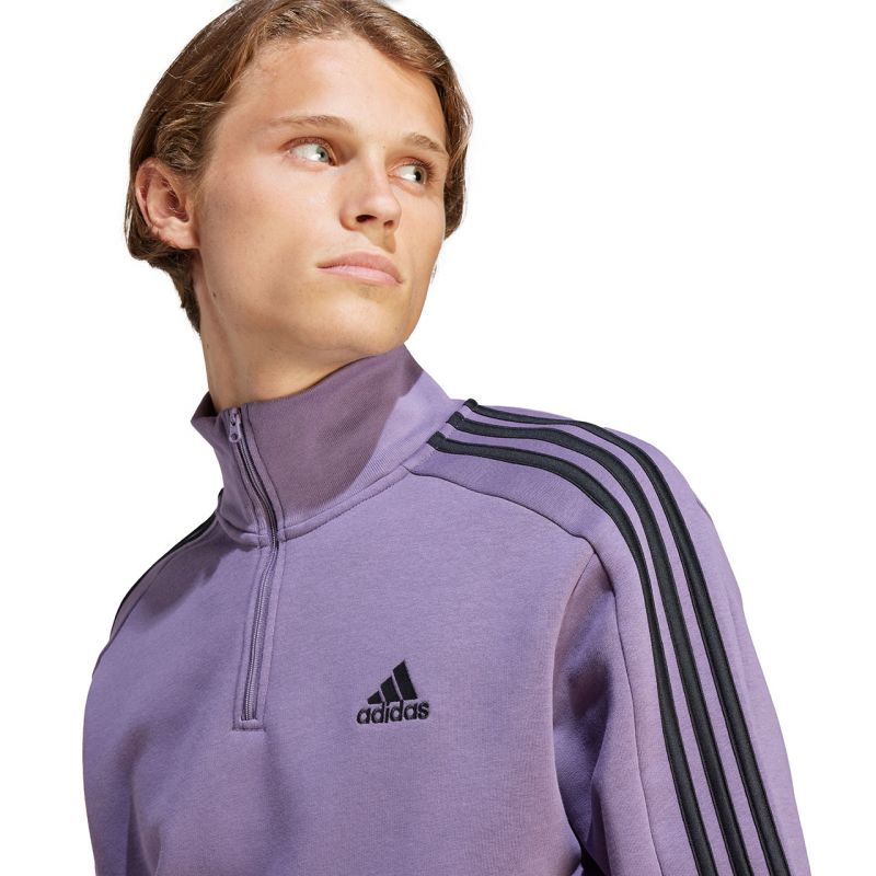 adidas Essentials Fleece 3-Stripes 1/4-Zip M Sweatshirt IJ8912 Clothing/Training Adidas