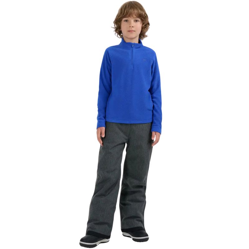Boy's fleece sweatshirt 4F M058 cobalt 4FJWAW25UFLEM058 36S In preparation Your Sports Performance