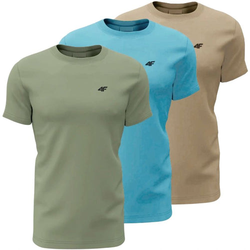 Men's T-shirt (SET OF 3 T-SHIRTS) 4F 4FWSS26TTSHM4481-90S 4f