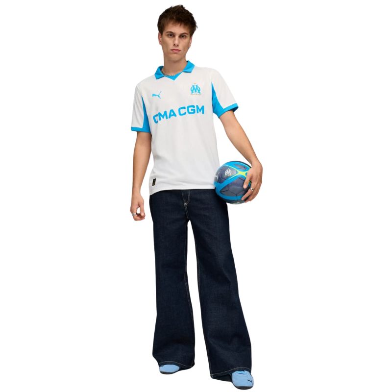 Men's Puma Olympique Marseille Home Jersey Replica white 779801 01 In preparation Your Sports Performance