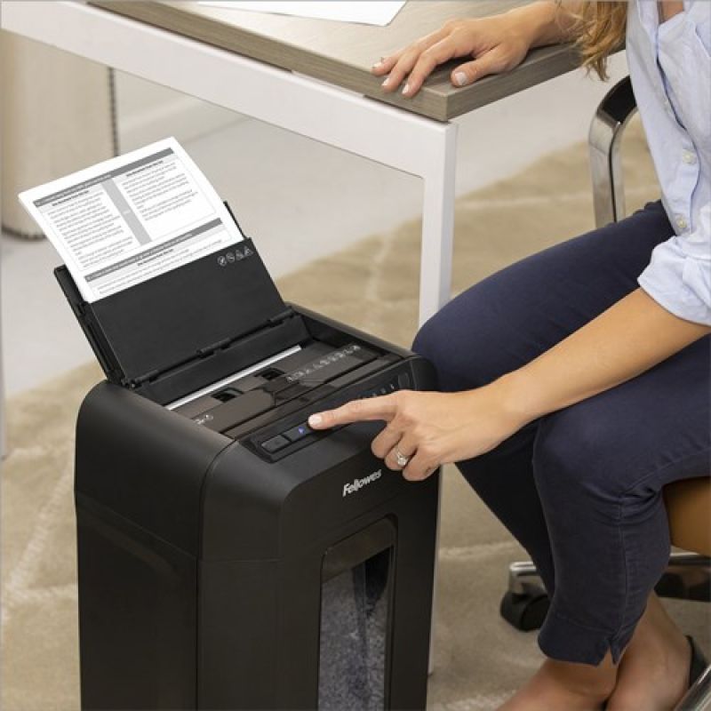 Fellowes AutoMAX 90M Mini-Cut Shredder Black Urządzenia biurowe/Niszczarki Your Sports Performance