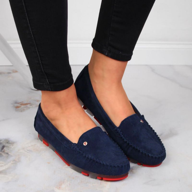 Suede leather loafers Filippo W PAW201D navy blue Footwear/Lifestyle Your Sports Performance