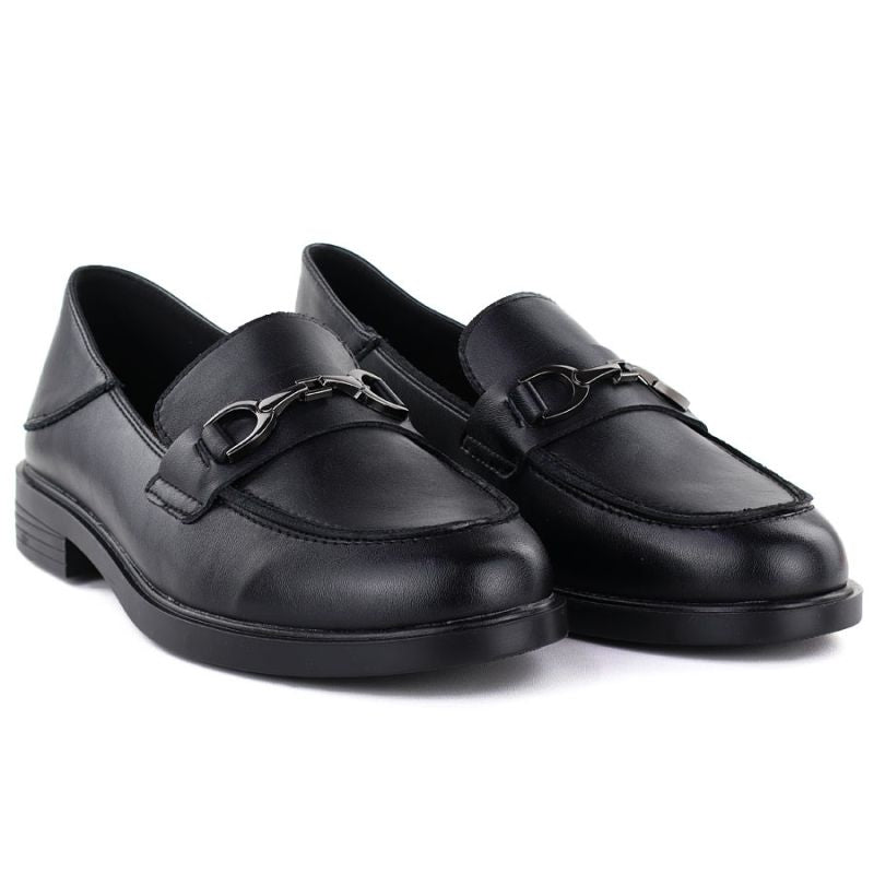 Women's leather moccasins, black, Vinceza 18117 To be categorized Your Sports Performance