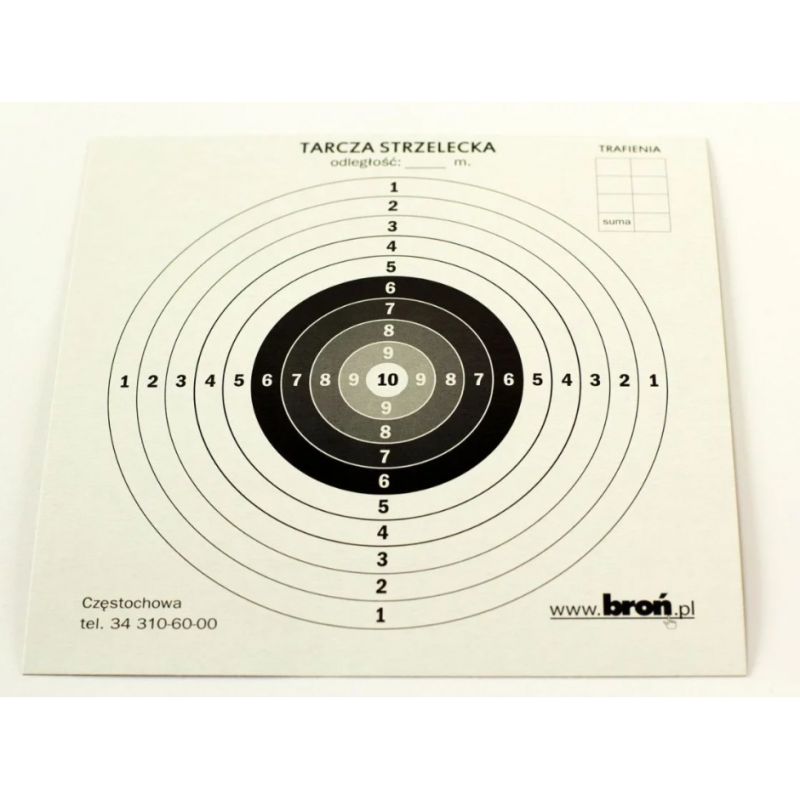 Paper discs 17x17 cm 100 pcs. Import z Action/Strzelectwo/Tarcze strzeleckie Your Sports Performance