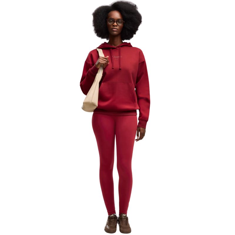 Women's Puma ESS Script Comfort Hoodie red 694136 23