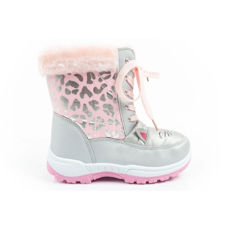 Leomil winter boots children's snow boots kitten fur warm for girls Leomil