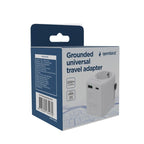 GEMBIRD UNIVERSAL GROUNDED TRAVEL ADAPTER 20W, WHITE Kable i adaptery/Adaptery, przejściówki Your Sports Performance