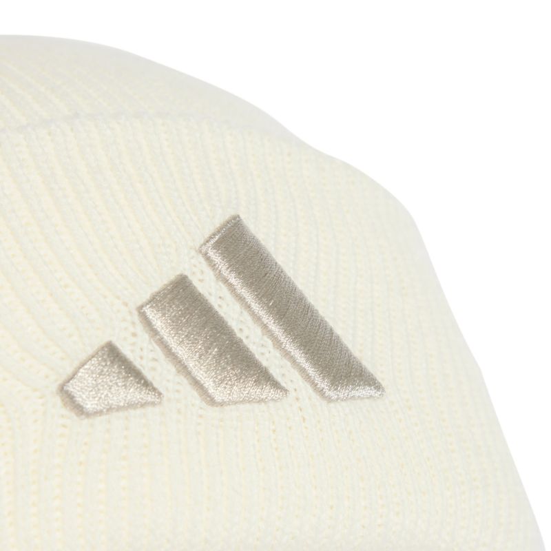 Adidas New Logo Beanie Cuff Cream JX5745 Clothing Your Sports Performance