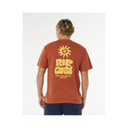 Men's RIP CURL Pacific Rinse Glass Off Tee Brown