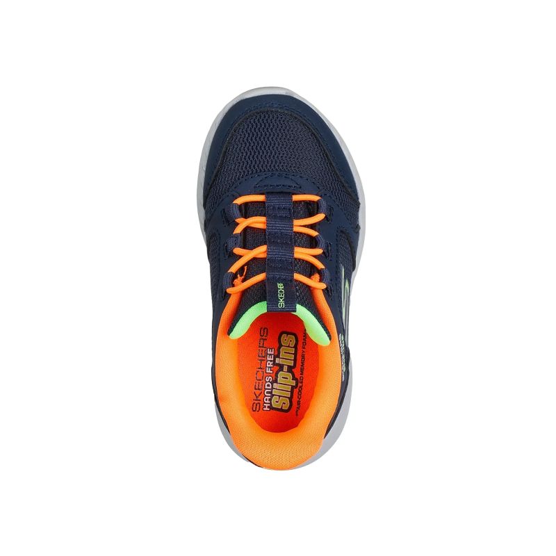 Skechers Slip-ins Dyna-Lite - Turbo-Brisk Buddies 403904N-NVOR NVY-ORNG Skechers