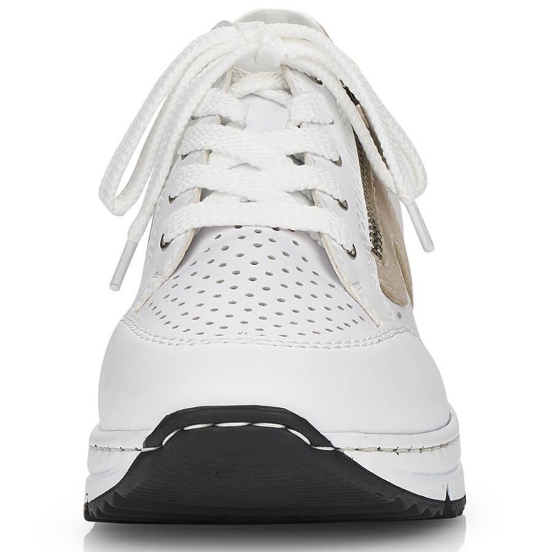 Rieker W N6304-80 white leather wedge shoes Footwear/Lifestyle/Rieker Your Sports Performance