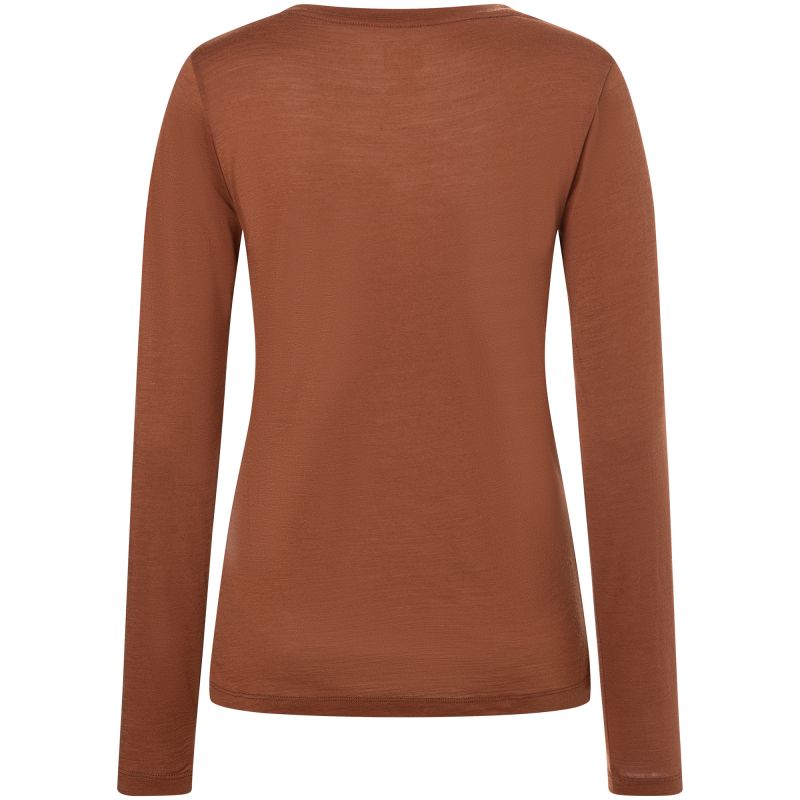 SUPER.NATURAL W Mountain Mandala Tree LS Women's Long-Sleeve Shirt, Brown