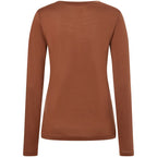 SUPER.NATURAL W Mountain Mandala Tree LS Women's Long-Sleeve Shirt, Brown