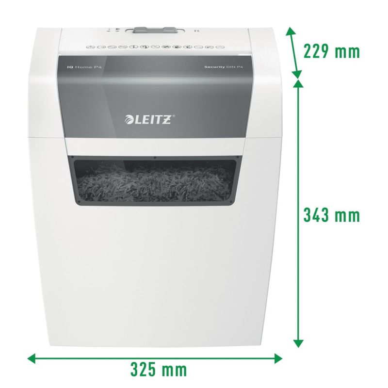 Leitz IQ Home Shredder, P4, 6 sheets, 15 l bin Urządzenia biurowe/Niszczarki Your Sports Performance