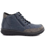 Comfortable navy blue women's ankle boots Potocki Z26-90347