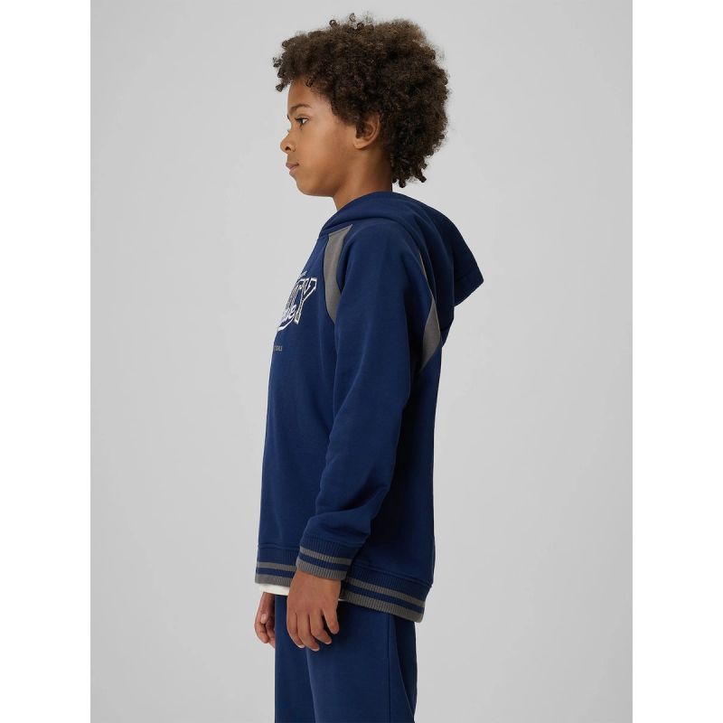 Boys' Loose-Fit Hooded Sweatshirt 4F 4FJRAW26TSWSM3193-31S