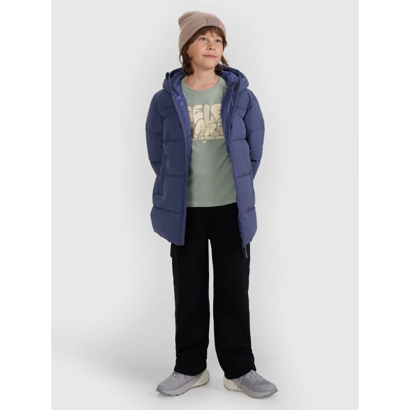 Boy's down jacket with synthetic filling 4F 4FJRAW25TDJAM0805-32S *Kategoria tymczasowa Your Sports Performance