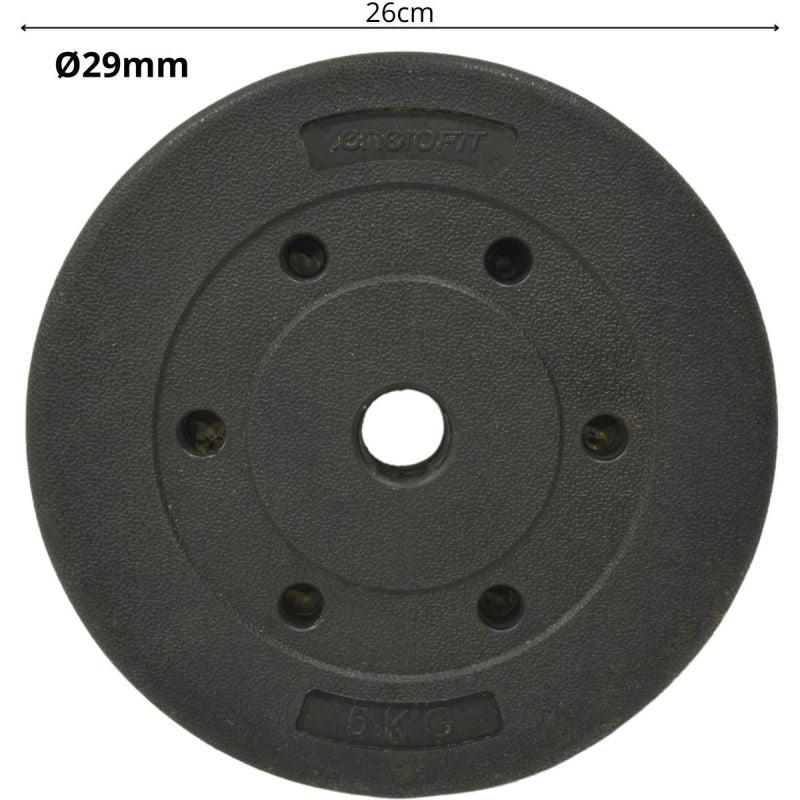 CONCRETE LOAD 5 KG ENERO FIT FI29MM Sport/Siłownia I Fitness/Sprzęt Siłowy/Hantle I Obciążenia Your Sports Performance