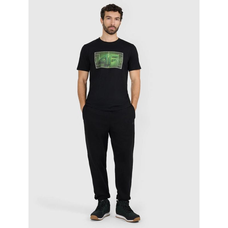 Men's regular printed T-shirt 4F 4FRAW25TTSHM3612-20S