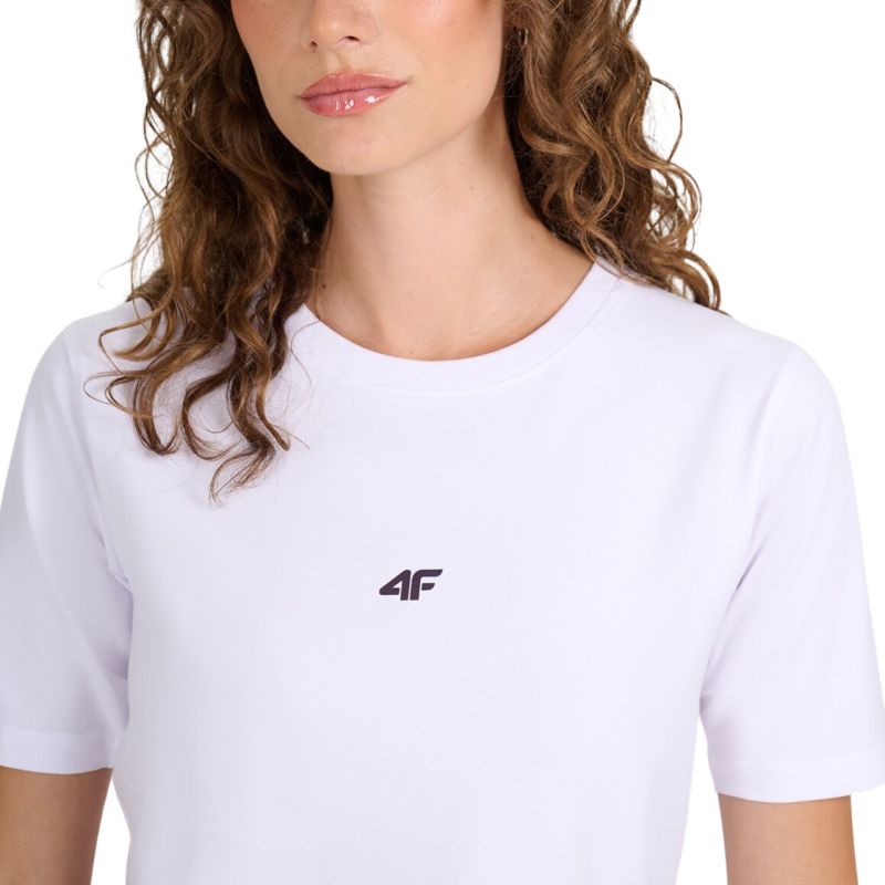 Women's T-shirt 4F F2971 white 4FWAW25TTSHF2971 10S In preparation Your Sports Performance