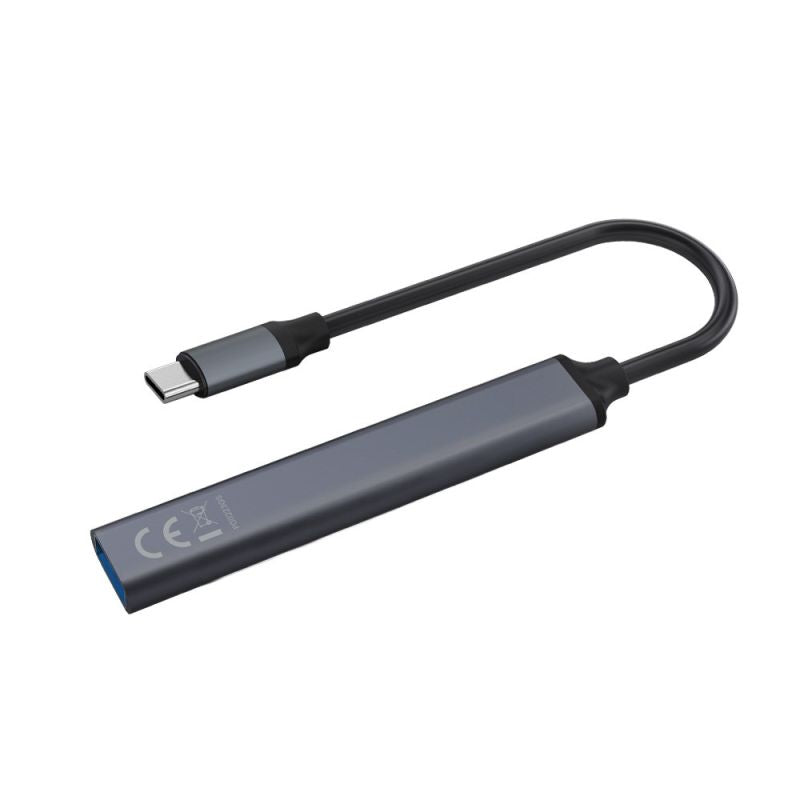 SAVIO HUB USB-C - 3 X USB-A 2.0, 1 X USB-A 3.0, GRAY, AK-71 Kable i adaptery/Adaptery, przejściówki Your Sports Performance