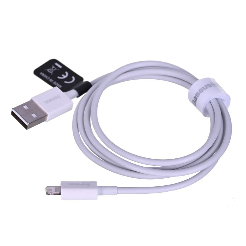 BASEUS CABLE SUPERIOR SERIES, 2.4A, 1M (WHITE) Kable i adaptery/Kable USB Your Sports Performance