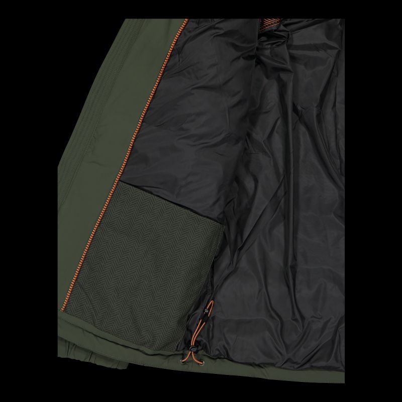 CMP men's winter sports jacket with hood, insulated, green (34K0167/F905) CMP
