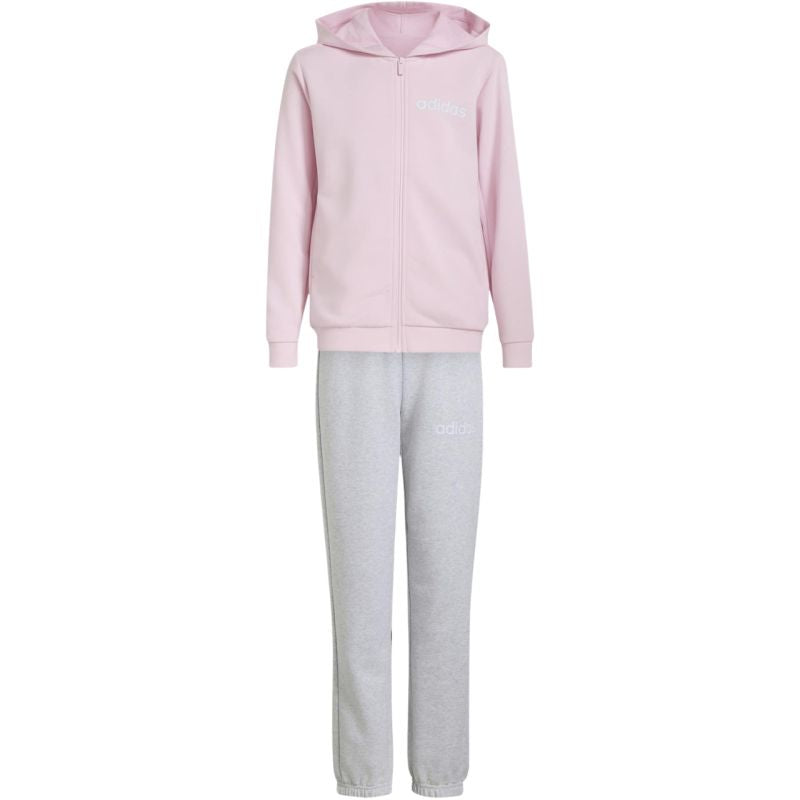 Adidas Essentials Kids Tracksuit Pink and Gray KR6711