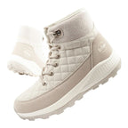 Lee Cooper women's winter hiking sports shoes, insulated, cream, eco-leather Lee Cooper