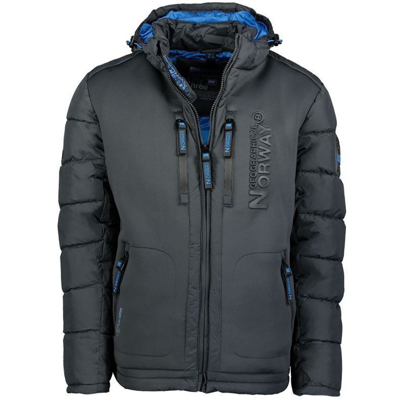 Men’s Jacket Geographical Norway BEACHWOOD DGREY-BLUE DB MEN 068 BS4 (WU6633H/GN-DARK GREY)