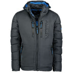 Men’s Jacket Geographical Norway BEACHWOOD DGREY-BLUE DB MEN 068 BS4 (WU6633H/GN-DARK GREY)
