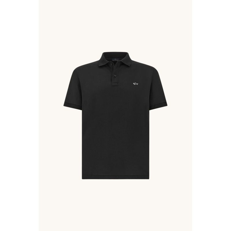 Paul&Shark men's cotton polo shirt black 99311001-11 – elegant and durable