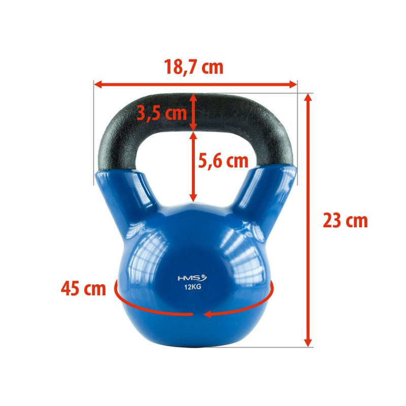 Kettlebell cast iron Blue HMS KNV12 12kg