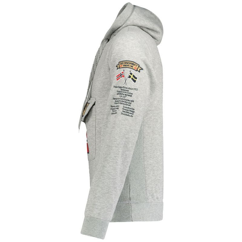 Geographical Norway Gymclass EO DB 100 M sweatshirt WU6620H/GNO-Blended Gray Clothing/Outdoor/Geographical Norway Your Sports Performance