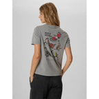 Women's loose T-shirt with print 4F 4FKAW26TTSHF4502-26S