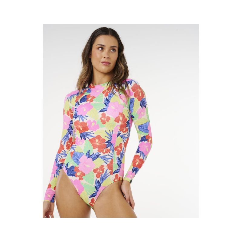 Women's RIP CURL Party Wave Upf Surf Suit multicolor
